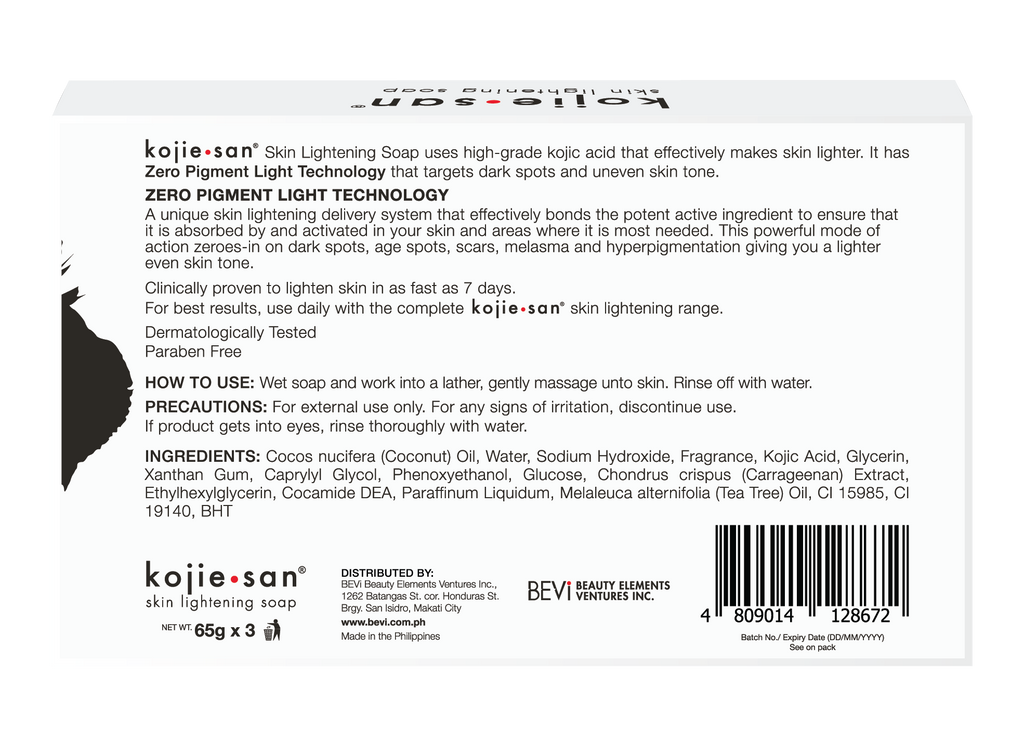 코지산 스킨 앤 바디 비누 ??오리지널 코직산, 코코넛 &amp; 티트리 오일 함유 비누 ??65g 3개입