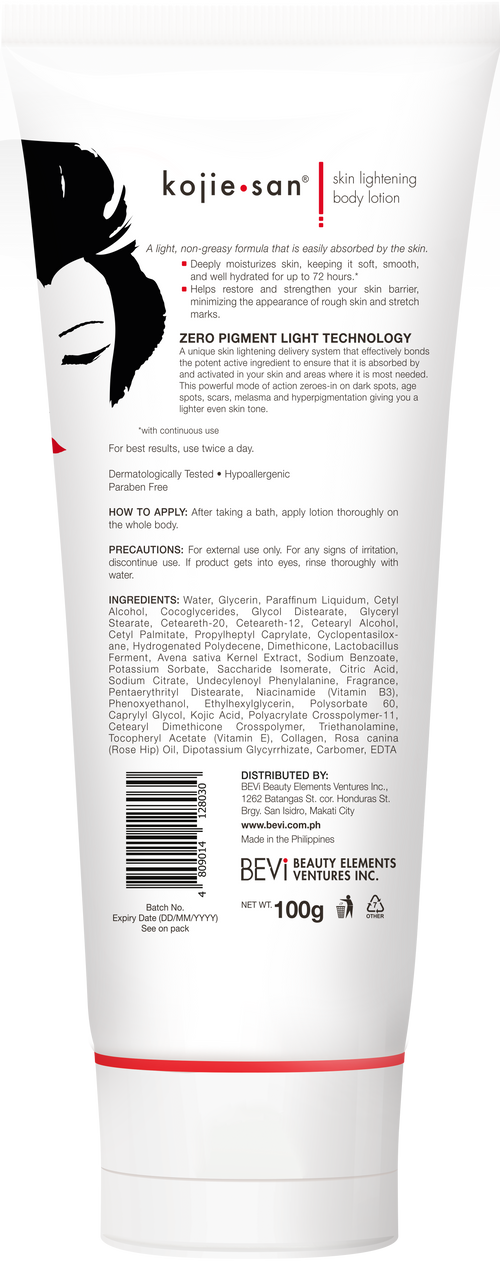 Kojie San Body Lotion ??Nourishing & Skin Refining Body Lotion with Rosehip, Shea Butter & Vitamin E for a Smooth, Even-Looking Skin Tone ??100G