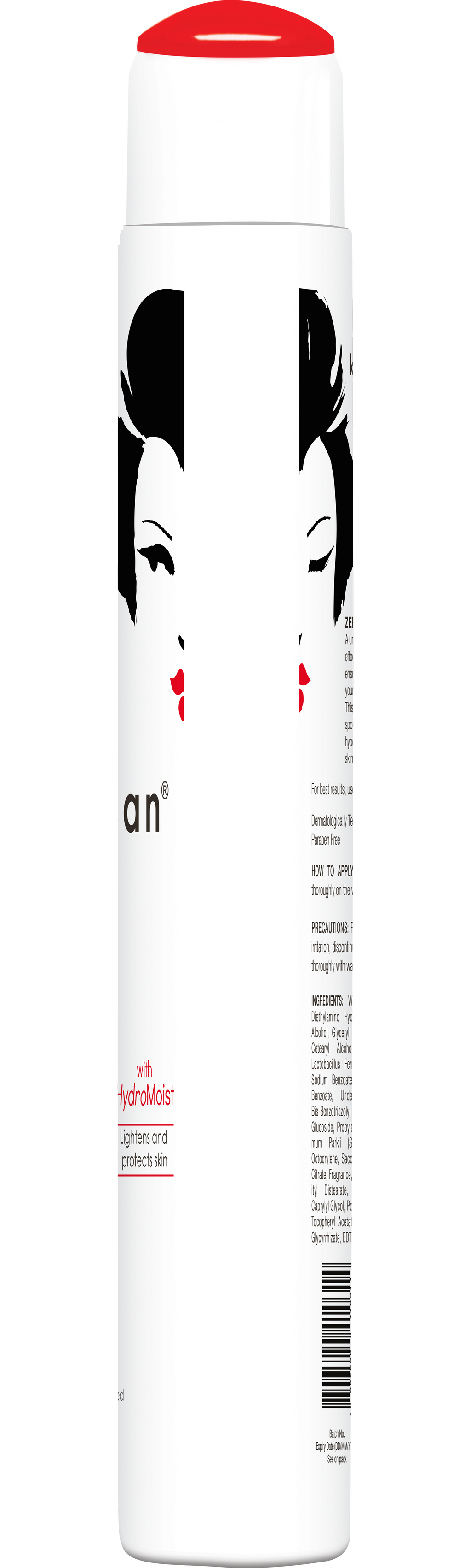 Loción corporal Kojie San Radiance con ingredientes naturales y aceites hidratantes. Suavizante nutritivo para una piel suave y uniforme. Botella de 250 ml.