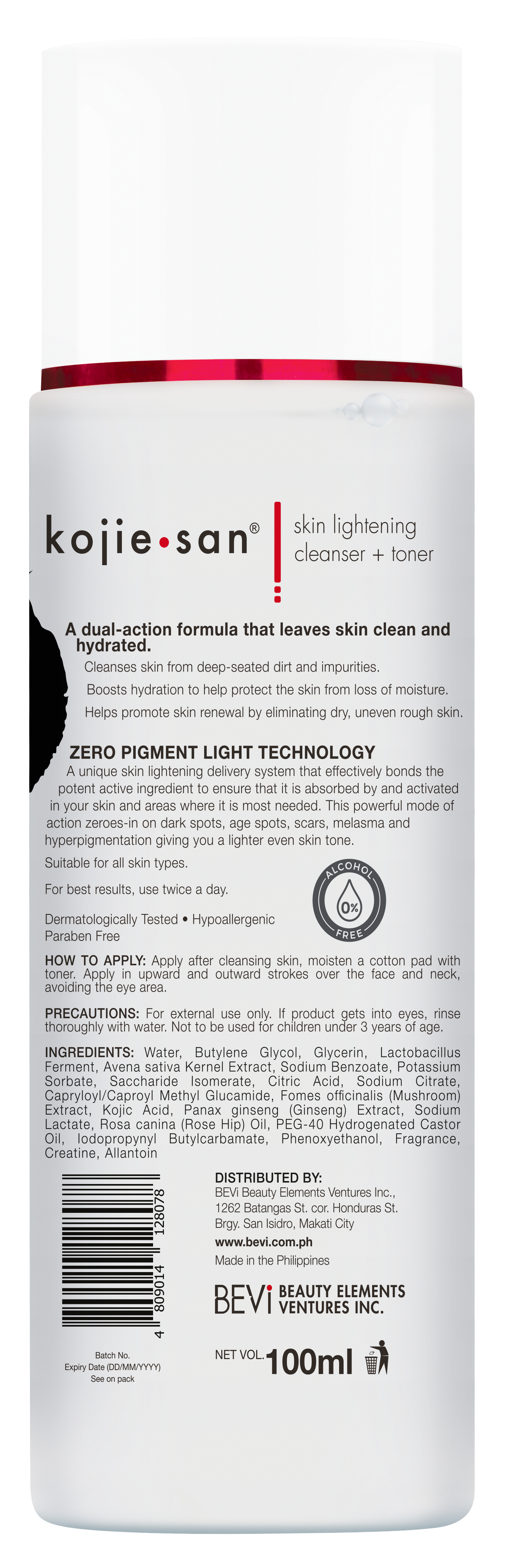 Kojie San Dual Action Cleanser and Toner, Deep Cleansing Toner, Gentle Exfoliating, and Helps Reduce Excess Oil - 100ml