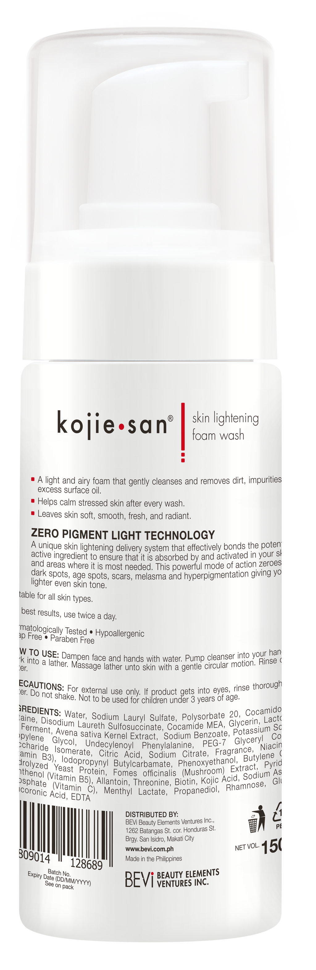 Kojie San Foaming Face Wash ??150ml | Gentle Daily Cleanser for Smooth, Fresh, and Balanced Skin | Soap-Free and Paraben-Free