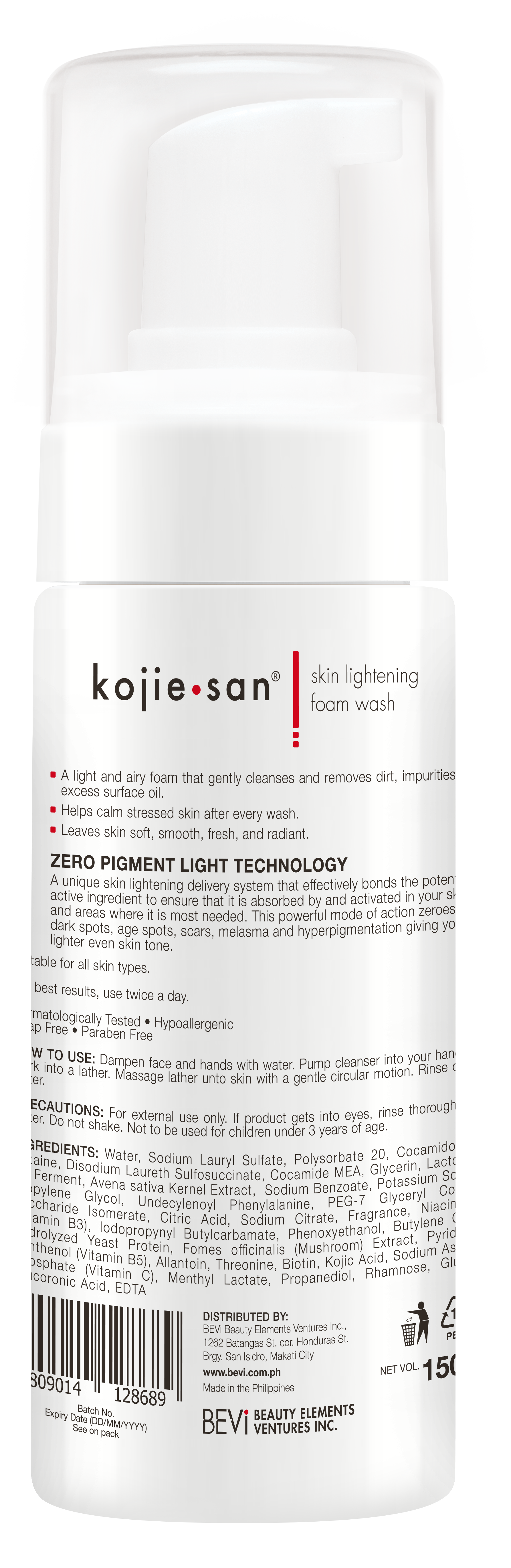 Kojie San Foaming Face Wash ??150ml | Gentle Daily Cleanser for Smooth, Fresh, and Balanced Skin | Soap-Free and Paraben-Free